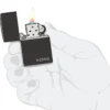 Logo Zippo noir Classic hautement poli