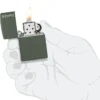 Logo Zippo vert mat Classic