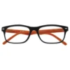 Lunettes de lecture à blocs de couleur – Orange