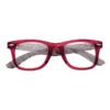 Lunettes de lecture à monture large et motif à chevrons