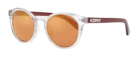 Lunettes de soleil rondes transparentes