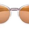 Lunettes de soleil rondes transparentes