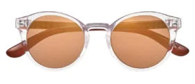 Lunettes de soleil rondes transparentes
