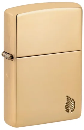 Modèle Armor® en High Polish Brass avec motif de flamme