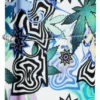 Motif abstrait représentant du cannabis