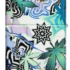 Motif abstrait représentant du cannabis