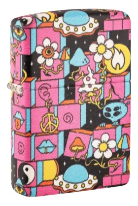Motif abstrait Zippo