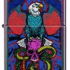 Motif aigle, serpent et crâne
