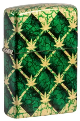 Motif Argyle et feuilles