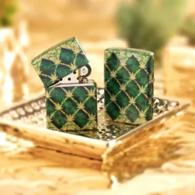 Motif Argyle et feuilles