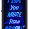 Motif « Brainiac » sous lumière noire Motif « Brainiac » sous lumière noire