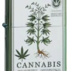 Motif cannabis vert hautement poli