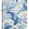 Motif « carpes koï » en porcelaine Motif « carpes koï » en porcelaine