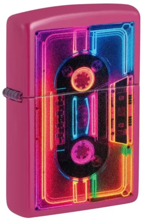 Motif « Cassette néon »