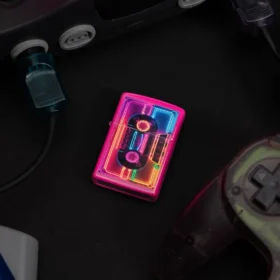 Motif « Cassette néon »