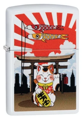 Motif « Chat porte-bonheur »