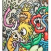 Motif collage déjanté