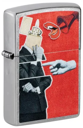 Motif collage zippo