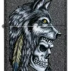 Motif « Crâne de loup et plume » Motif « Crâne de loup et plume »