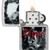 Motif crâne zippo
