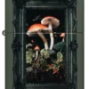 Motif de champignons encadré