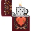 Motif de cœur tatoué