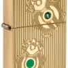 Motif de coléoptères sertis de pierres précieuses