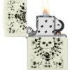 Motif de crâne lumineux