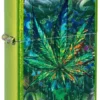 Motif de feuille de cannabis style graffiti