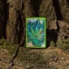 Motif de feuille de cannabis style graffiti