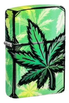 Motif de feuilles lumineuses