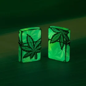 Motif de feuilles lumineuses