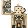Motif de flamme Art déco