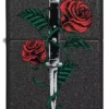 Motif de tatouage « Rose et poignard »