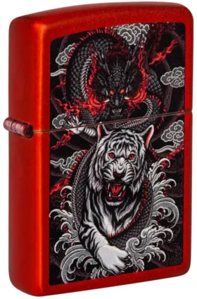 Motif Dragon-Tigre
