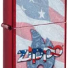 Motif drapeau zippo