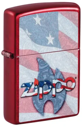 Motif drapeau zippo