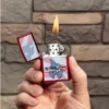 Motif drapeau zippo