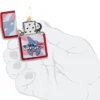 Motif drapeau zippo