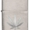 Motif « feuille de cannabis » chromé