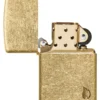 Motif « flamme » en laiton vieilli Armor®