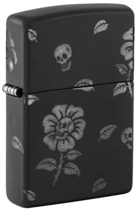 Motif « Fleurs et crânes »