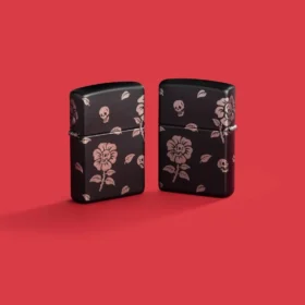 Motif « Fleurs et crânes »