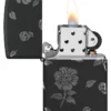 Motif « Fleurs et crânes »