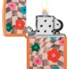 Motif floral ondulé