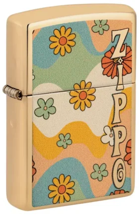 Motif « Flower Power » de zippo