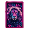 Motif lion multicolore