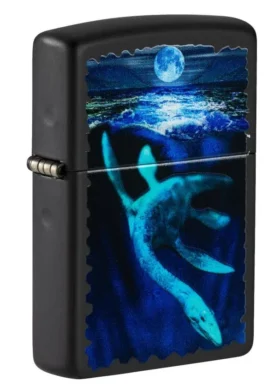 Motif Loch Ness sous lumière noire