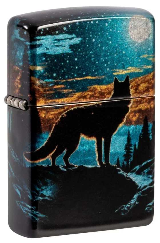Motif « Loup au clair de lune » Motif « Loup au clair de lune »