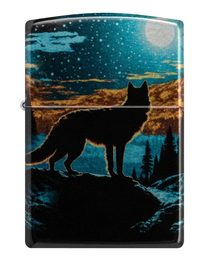 Motif « Loup au clair de lune » Motif « Loup au clair de lune »